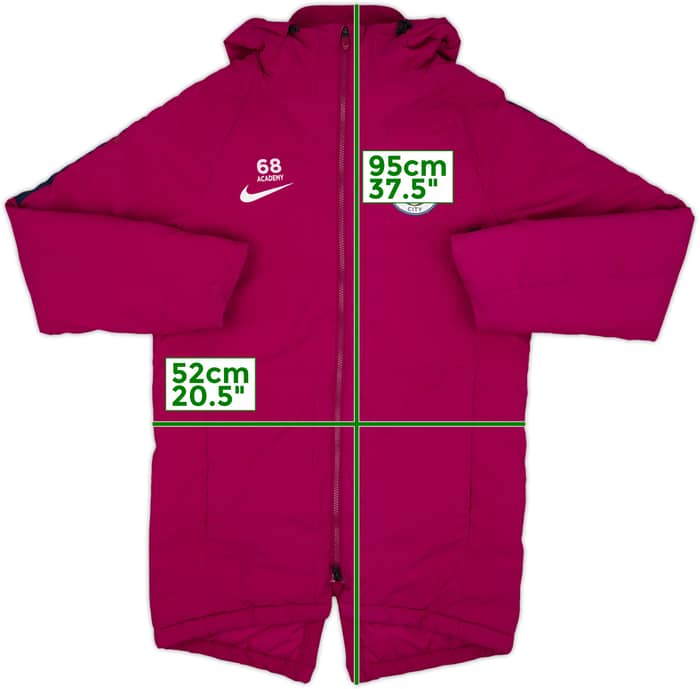 2017-18 Manchester City Nike Player Issue Hooded Padded Bench Coat #68 - 9/10 - (S)