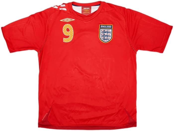 2006-08 England Away Shirt Rooney #9 - 5/10 - (L)