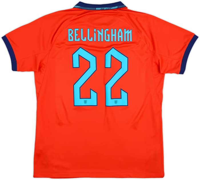2022-23 England Away Shirt Bellingham #22 - 10/10 - (L)