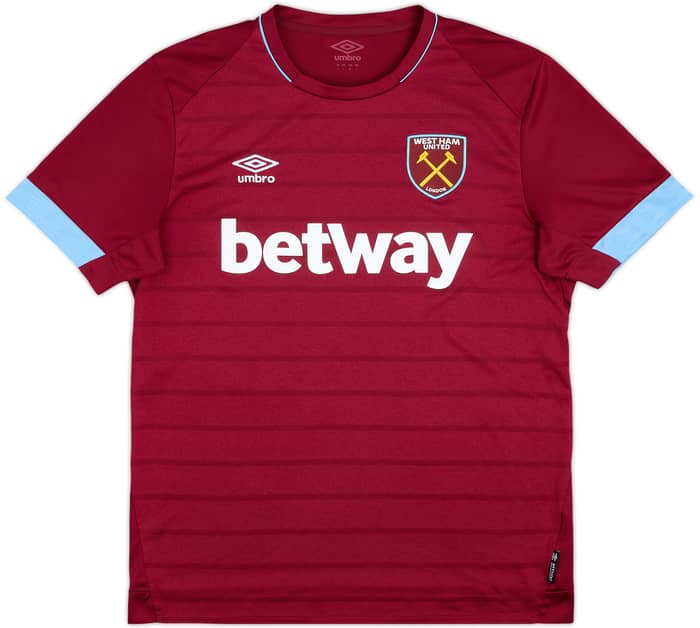 2018-19 West Ham Home Shirt Rice #41 - 9/10 - (L)