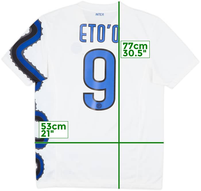 2010-11 Inter Milan Away Shirt Eto'o #9 - 7/10 - (M)