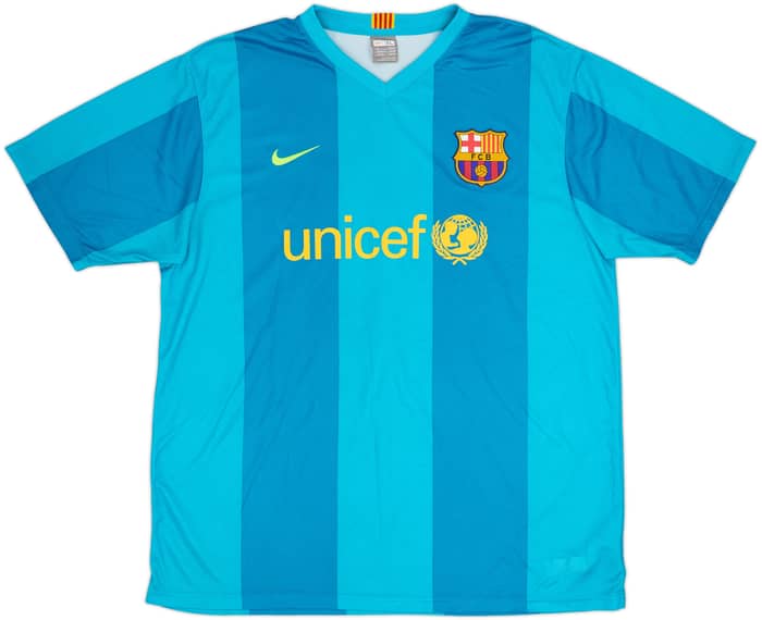 2007-09 Barcelona Basic Away Shirt Ronaldinho #10 - 9/10 - (XL)