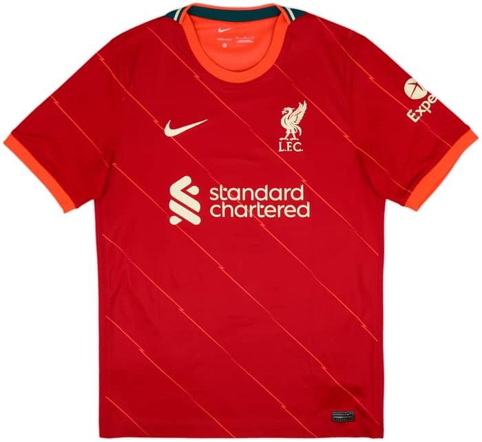 2021-22 Liverpool Home Shirt Virgil #4 - 6/10 - (M)