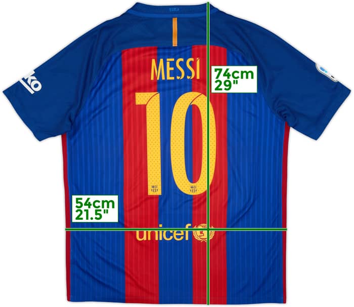 2016-17 Barcelona Home Shirt Messi #10 - 8/10 - (L)