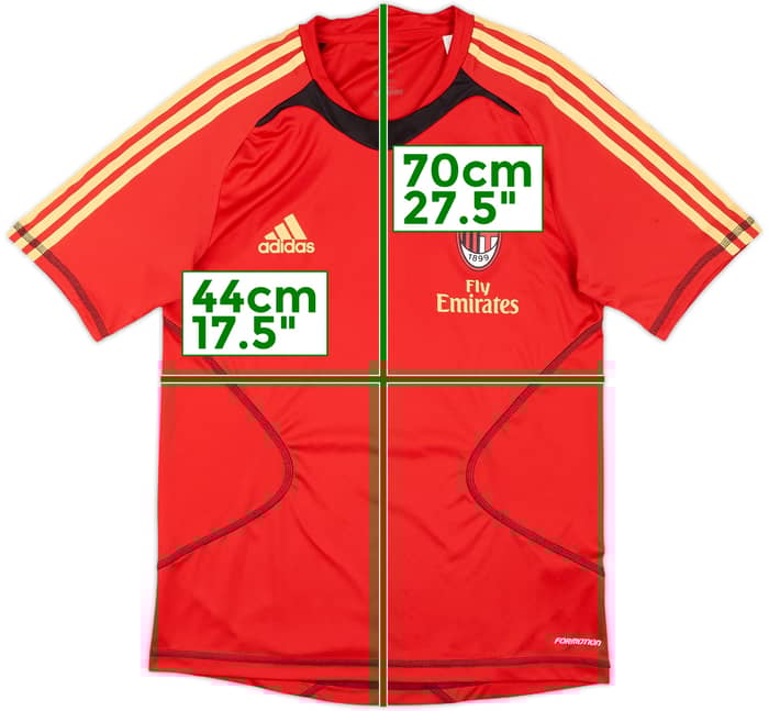 2010-11 AC Milan adidas Training Shirt - 7/10 - (XL.Boys)