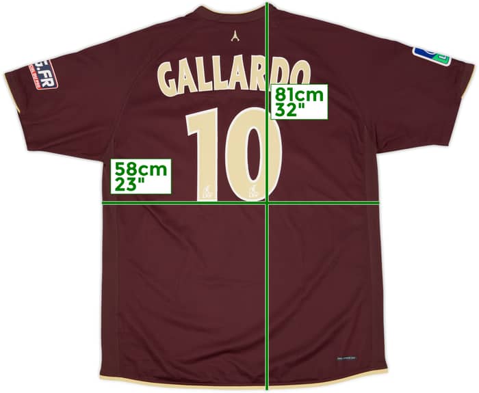 2006-07 Paris Saint-Germain Away Shirt Gallardo #10 - 6/10 - (XL)