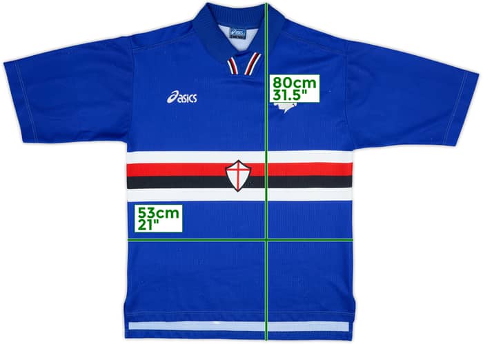 1996-97 Sampdoria Home Shirt - 7/10 - (L)
