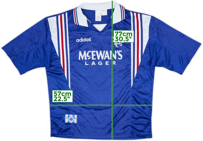 1996-97 Rangers Home Shirt - 8/10 - (XL)