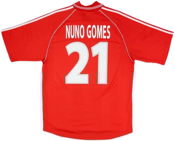1999-00 Benfica Home Shirt Nuno Gomes #21 - 8/10 - (M)
