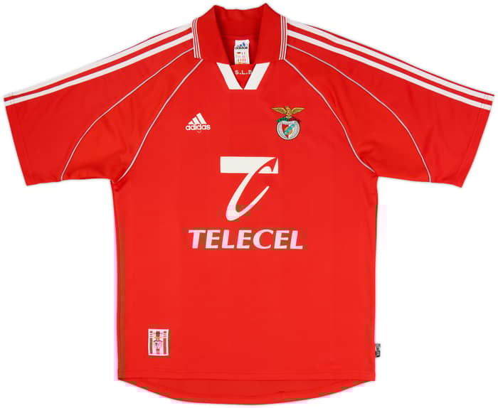 1999-00 Benfica Home Shirt Nuno Gomes #21 - 8/10 - (M)
