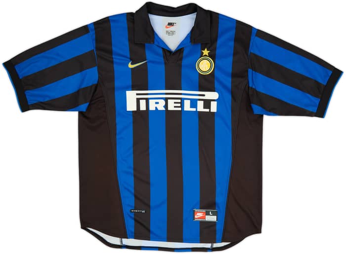 1998-99 Inter Milan Home Shirt Ronaldo #9 - 8/10 - (L)
