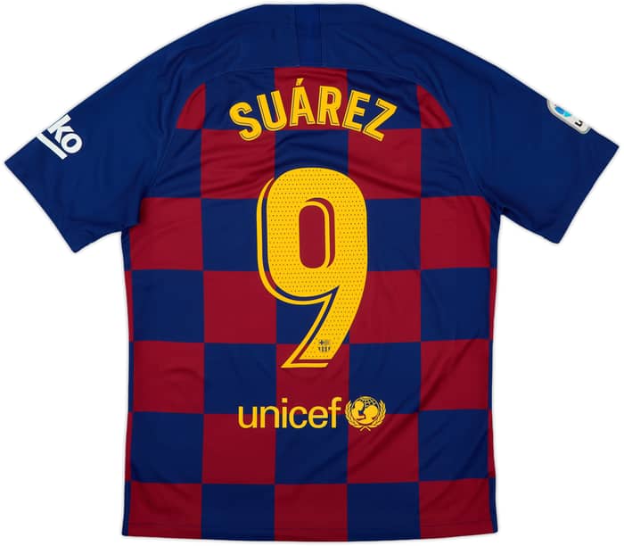 2019-20 Barcelona Home Shirt Suarez #9 - 10/10 - (M)