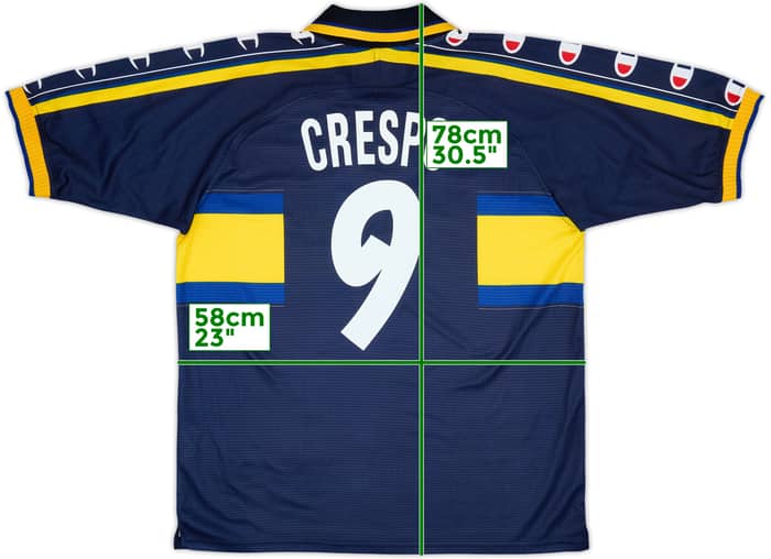 1999-00 Parma Third Shirt Crespo #9 - 10/10 - (XL)