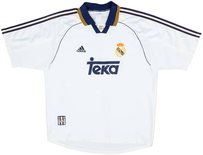 1998-00 Real Madrid Home Shirt Raul #7 - 8/10 - (XXL)