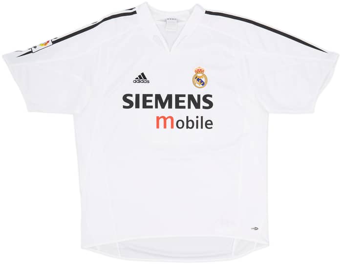 2004-05 Real Madrid Home Shirt Beckham #23 - 9/10 - (XL)