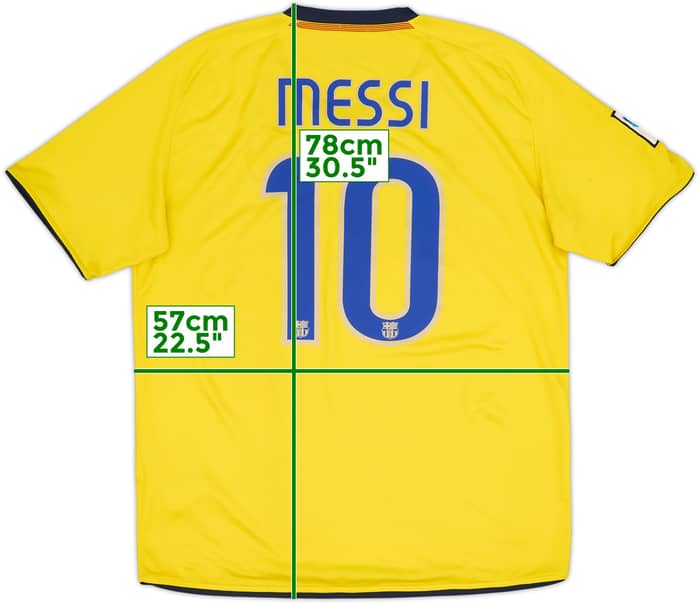 2008-10 Barcelona Away Shirt Messi #10 - 6/10 - (L)
