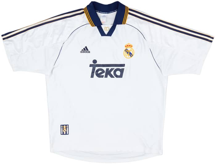 1998-00 Real Madrid Home Shirt R.Carlos #3 - 9/10 - (XL)