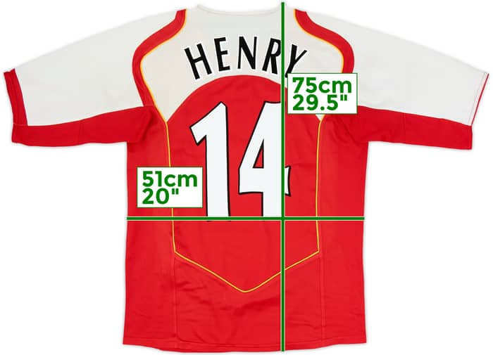 2004-05 Arsenal Home Shirt Henry #14 - 7/10 - (M)
