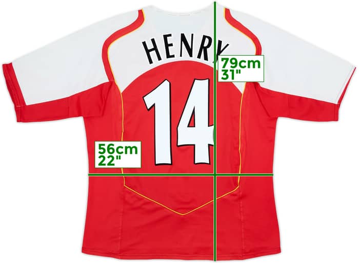 2004-05 Arsenal Home Shirt Henry #14 - 7/10 - (M)