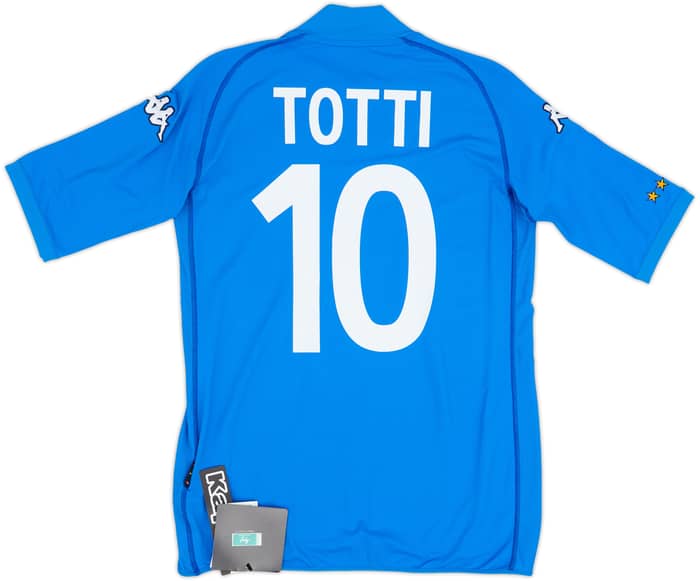 2002 Italy Home Shirt Totti #10 (L)
