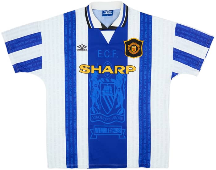 1994-96 Manchester United Third Shirt Cantona #7 - 8/10 - (XL)