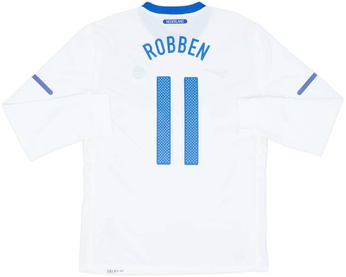 2010-11 Netherlands Player Issue Away L/S Shirt Robben #11 - 10/10 - (XL)