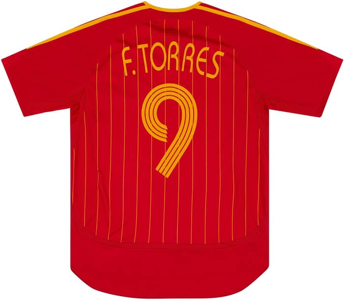 2006-08 Spain Home Shirt Torres #9 - 6/10 - (S)