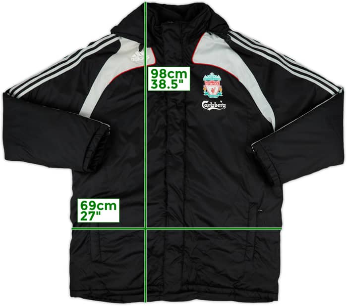 2008-09 Liverpool adidas Padded Bench Coat - 8/10 - (XL)