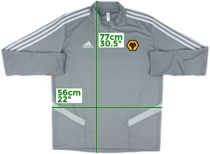 2019-20 Wolves Staff Issue adidas Training Top A17 - 8/10 - (L)