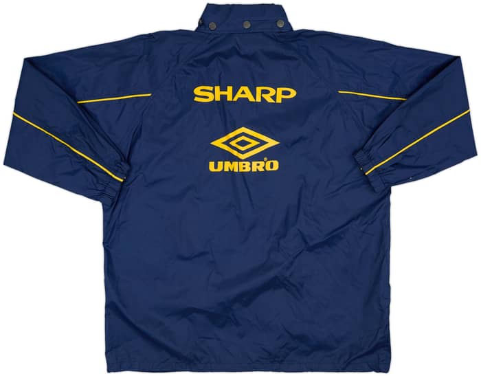 1996-98 Manchester United Umbro Hooded Rain Jacket - 8/10 - (L)