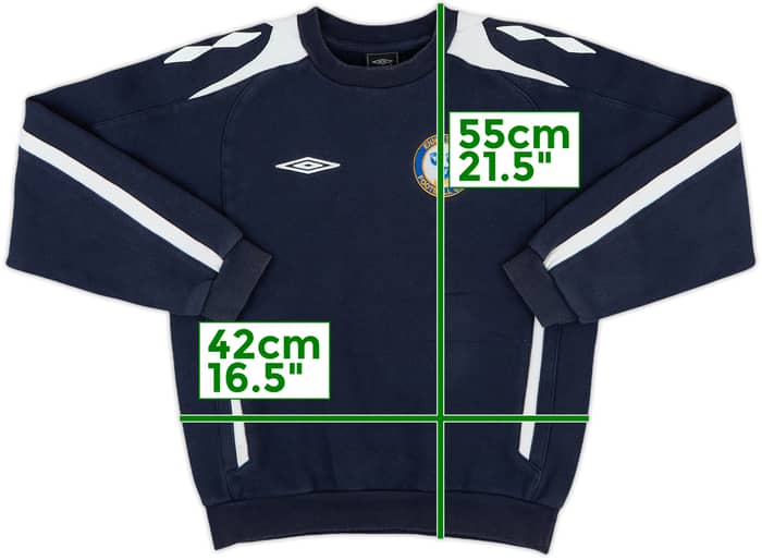 2007-08 Ennis Town Umbro Sweat Top - 8/10 - (S.Boys)