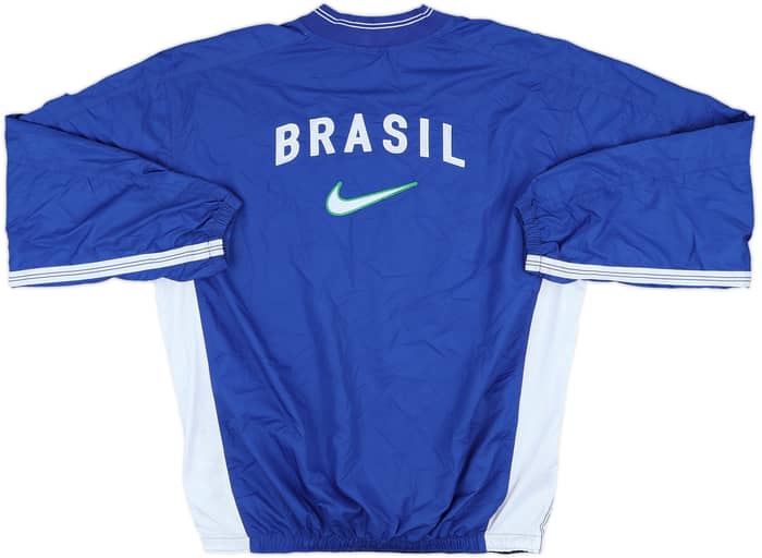 1998-00 Brazil Player Issue Nike Drill Top - 8/10 - (L)