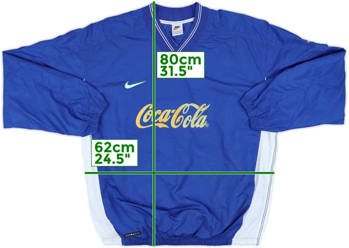 1998-00 Brazil Player Issue Nike Drill Top - 8/10 - (L)
