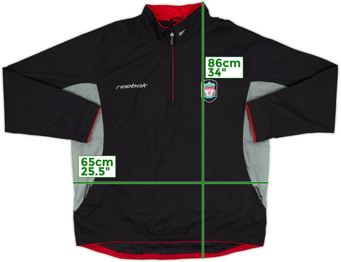 2002-03 Liverpool Reebok 1/4 Zip Rain Jacket - 7/10 - (L)
