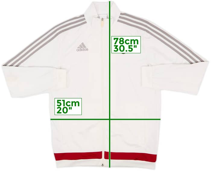 2015-16 AC Milan adidas Track Jacket - 7/10 - (M)
