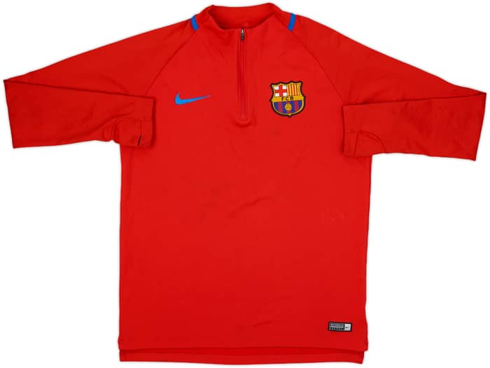 2017-18 Barcelona Nike 1/4 Zip Training Top - 8/10 - (M)