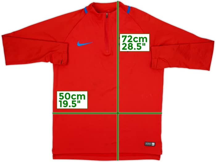 2017-18 Barcelona Nike 1/4 Zip Training Top - 8/10 - (M)