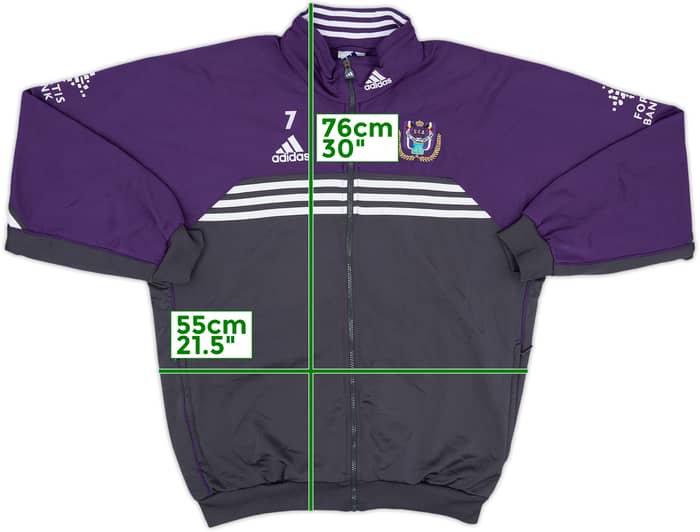 1999-00 Anderlecht adidas Player Issue Track Jacket #7 - 9/10 - (L)