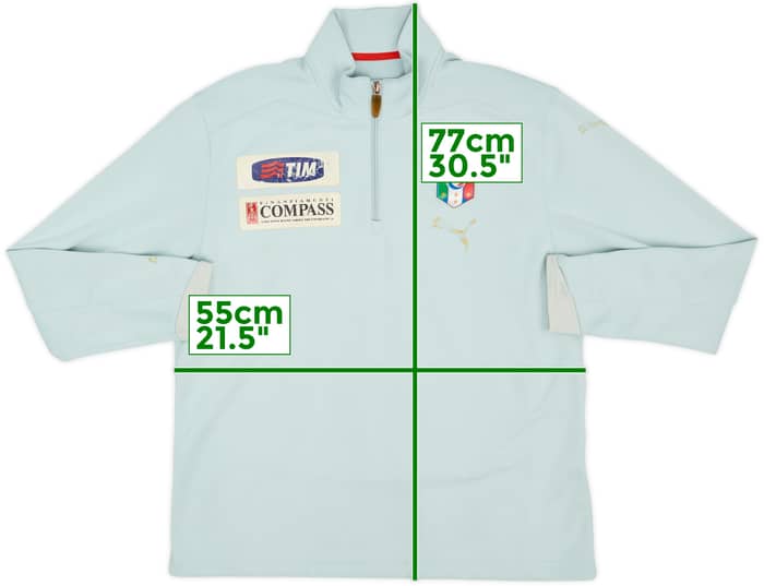2008-10 Italy Puma 1/4 Zip Training Top - 5/10 - (M)