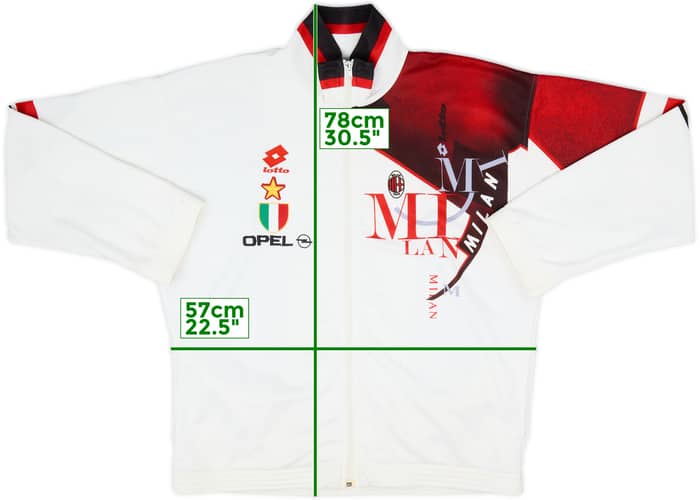 1993-94 AC Milan Lotto Track Jacket - 8/10 - (XL)