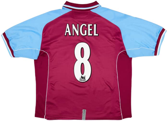 2000-01 Aston Villa Home Shirt Angel #8 - 8/10 - (L)