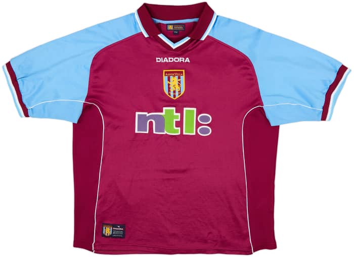 2000-01 Aston Villa Home Shirt Angel #8 - 8/10 - (L)