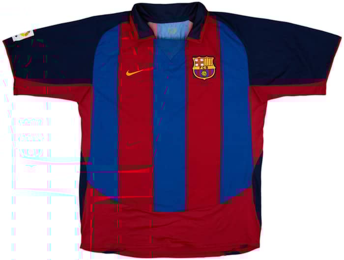 2003-04 Barcelona Home Shirt Ronaldinho #10 - 7/10 - (L)