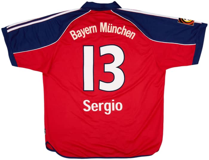 1999-01 Bayern Munich Home Shirt Sergio #13 - 8/10 - (XL)