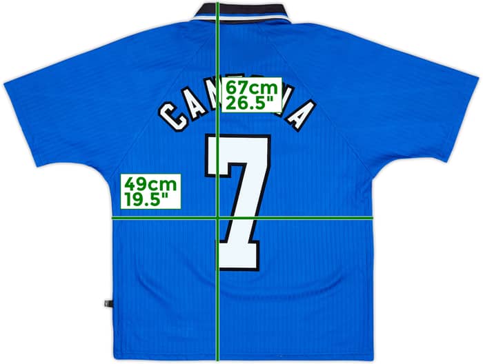 1996-98 Manchester United Tercera Camiseta Cantona #7 - 8/10 - (Y)