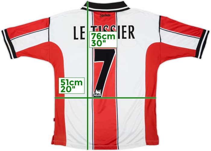 1999-01 Southampton Home Shirt Le Tissier #7 - 6/10 - (M)