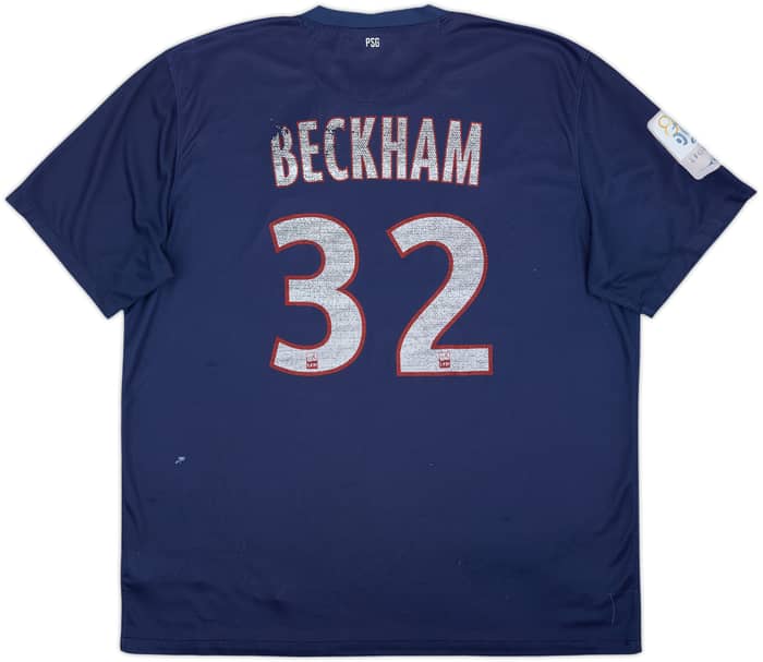 2012-13 Paris Saint-Germain Home Shirt Beckham #32 - 4/10 - (XL)