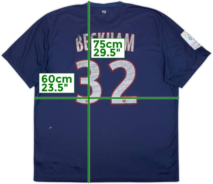 2012-13 Paris Saint-Germain Home Shirt Beckham #32 - 4/10 - (XL)