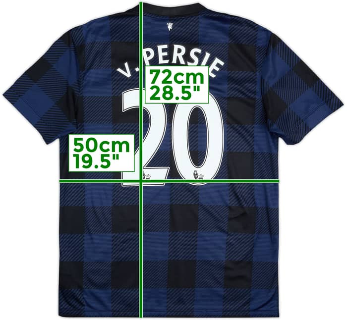 Camiseta de visitante del Manchester United 2013-14 V.Persie #20 - 7/10 - (M)