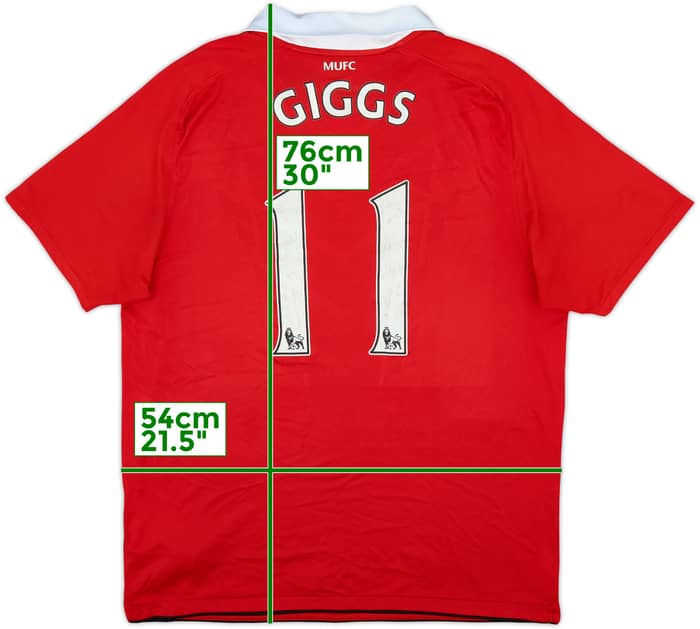Camiseta de local del Manchester United 2010-11 Giggs #11 - 6/10 - (L)